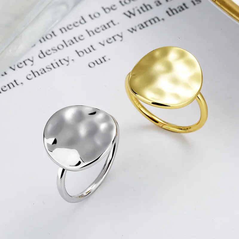 GXGlint 925 Sterling Silver Korean-style Concave-Convex Open Ring Smooth Surface and Unique Design Daily Office Fine Jewelry
GXGlint 925 Sterling Silver Korean-style Concave-Convex Open Ring Smooth Surface and Unique Design Daily Office Fine Jewelry