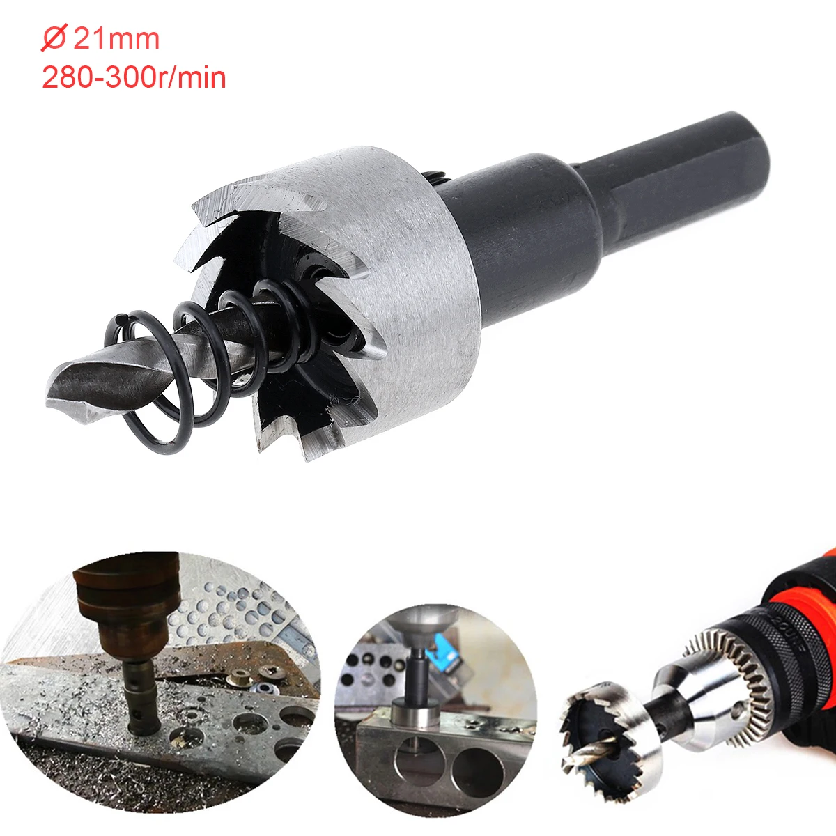 21mm HSS Hole Saw Cutter Drill Bits for Pistol Drills/Bench Drills/Magnetic Drills/Air Gun Drills
21mm HSS Hole Saw Cutter Drill Bits for Pistol Drills/Bench Drills/Magnetic Drills/Air Gun Drills