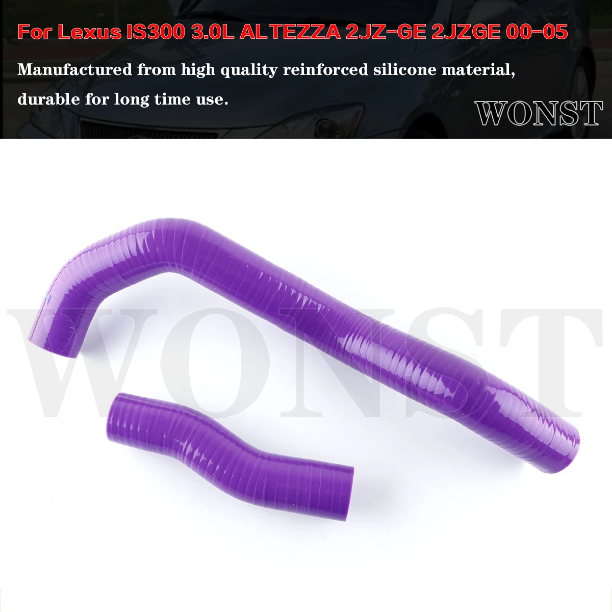 2pcs For 2000 2001 2002 2003 2004 2005 Toyota Lexus IS300 3.0L Altezza 2JZ-GE 2JZGE Silicone Radiator Coolant Hose
2pcs For 2000 2001 2002 2003 2004 2005 Toyota Lexus IS300 3.0L Altezza 2JZ-GE 2JZGE Silicone Radiator Coolant Hose