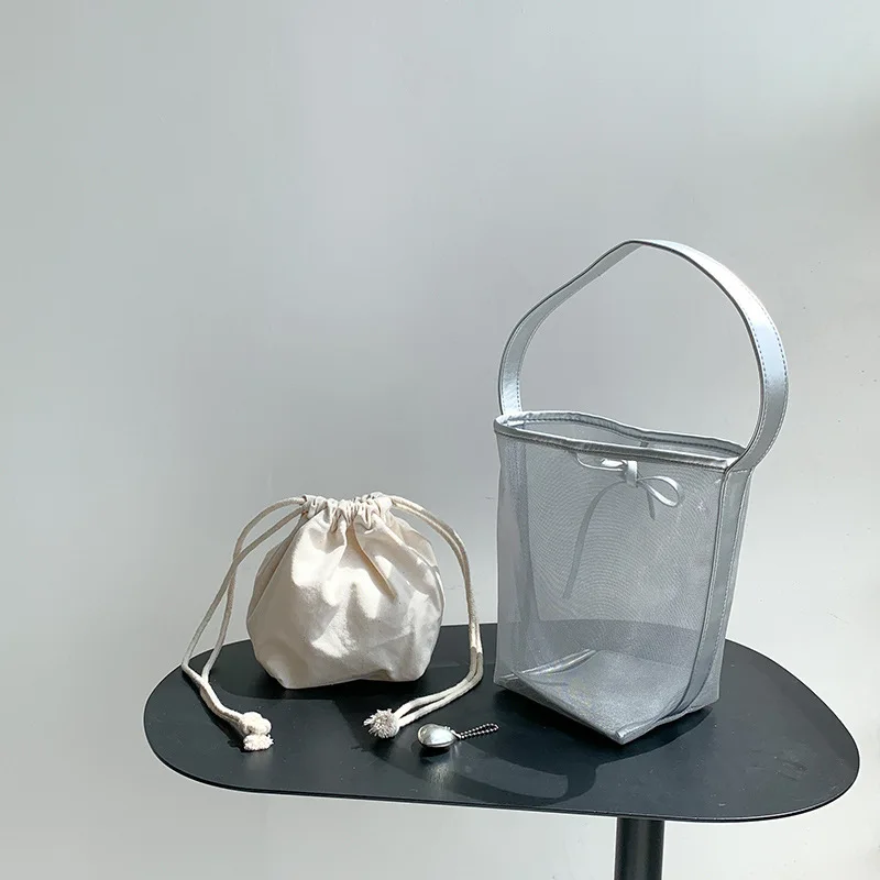 Women Messenger Bag Handbags Fashion Casual Tote Handbag Summer Korean Mesh Transparent Hollow Large Capacity Leisure Bucket
Women Messenger Bag Handbags Fashion Casual Tote Handbag Summer Korean Mesh Transparent Hollow Large Capacity Leisure Bucket