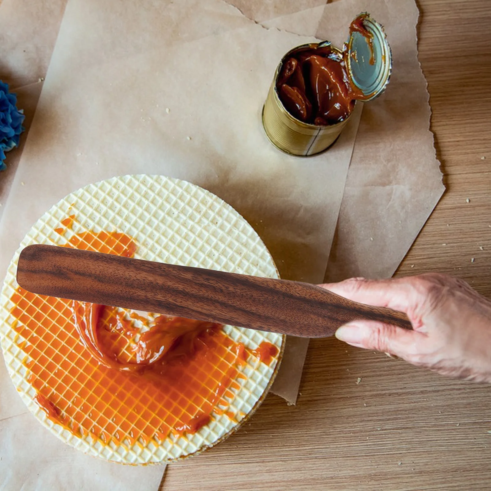 2Pcs Wood Sourdough Spurtles Hanging Hole Multifunctional Kitchen Utensil Dough Mixing Baking Butter Spreader Nonstick Cooking
2Pcs Wood Sourdough Spurtles Hanging Hole Multifunctional Kitchen Utensil Dough Mixing Baking Butter Spreader Nonstick Cooking