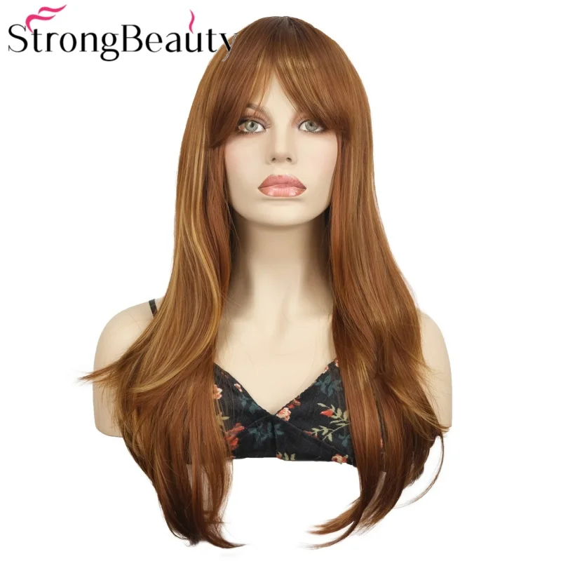 StrongBeauty Long Straight Wigs Auburn with Highlights Synthetic Wig Heat Resistant Hair
StrongBeauty Long Straight Wigs Auburn with Highlights Synthetic Wig Heat Resistant Hair