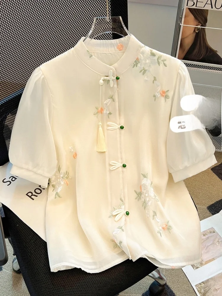 Новый летний китайский женский шифоновый топ с вышивкой в национальном стиле ort Sve irt в тон с юбкой с хвостом
Новый летний китайский женский шифоновый топ с вышивкой в национальном стиле ort Sve irt в тон с юбкой с хвостом