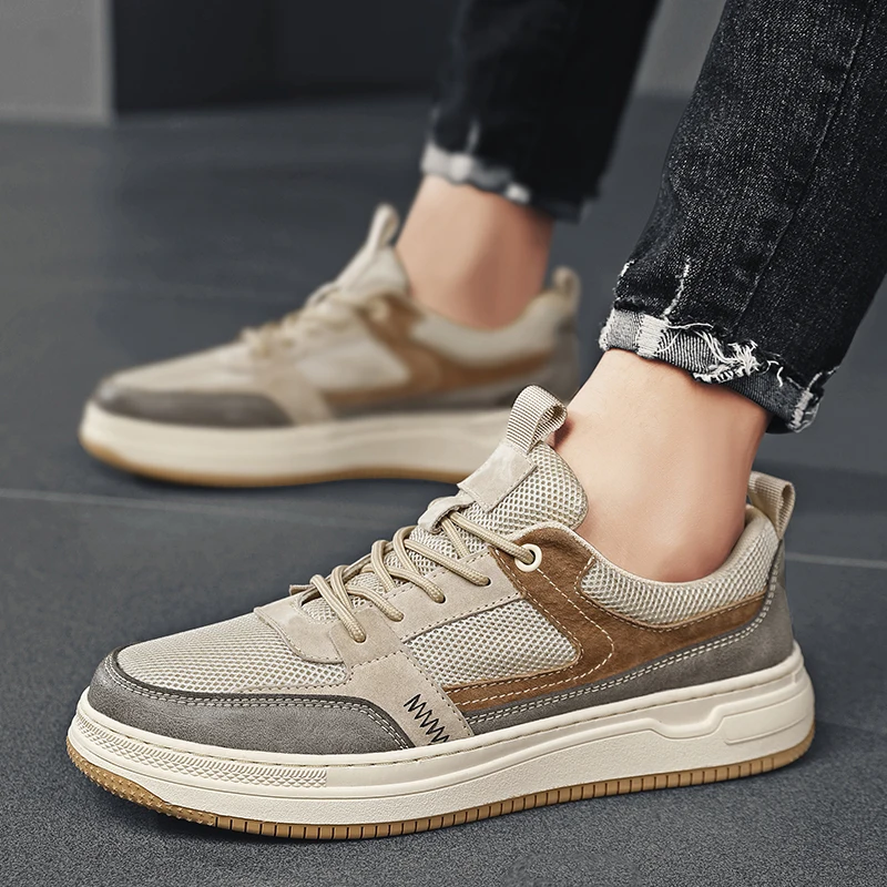 High Quality Soft Sole Comfortable Sports Shoes Men Driving Shoes Mesh Outdoor Hiking Shoes Leather Casual Shoes Man Walk Flats
High Quality Soft Sole Comfortable Sports Shoes Men Driving Shoes Mesh Outdoor Hiking Shoes Leather Casual Shoes Man Walk Flats