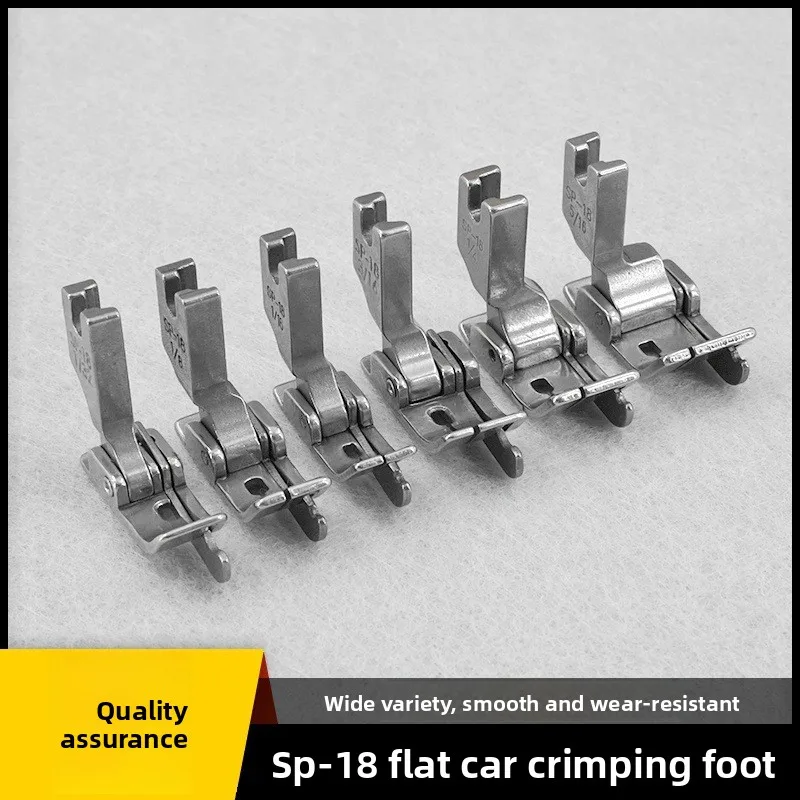 SP-18 Right Edge Guide Presser Foot for Lockstitch Machine 0.1/0.3/0.6 Needle Position Steel Cutter Presser Foot
SP-18 Right Edge Guide Presser Foot for Lockstitch Machine 0.1/0.3/0.6 Needle Position Steel Cutter Presser Foot
