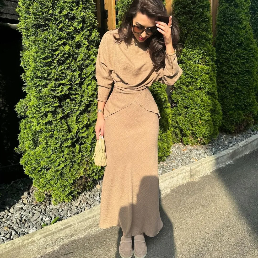 New Slim Shirt Long Skirt 2 Piece Set Fashion Long Sleeve Top & High Waist Dresses Office Casual Commuter Women's Clothing 2025
New Slim Shirt Long Skirt 2 Piece Set Fashion Long Sleeve Top & High Waist Dresses Office Casual Commuter Women's Clothing 2025