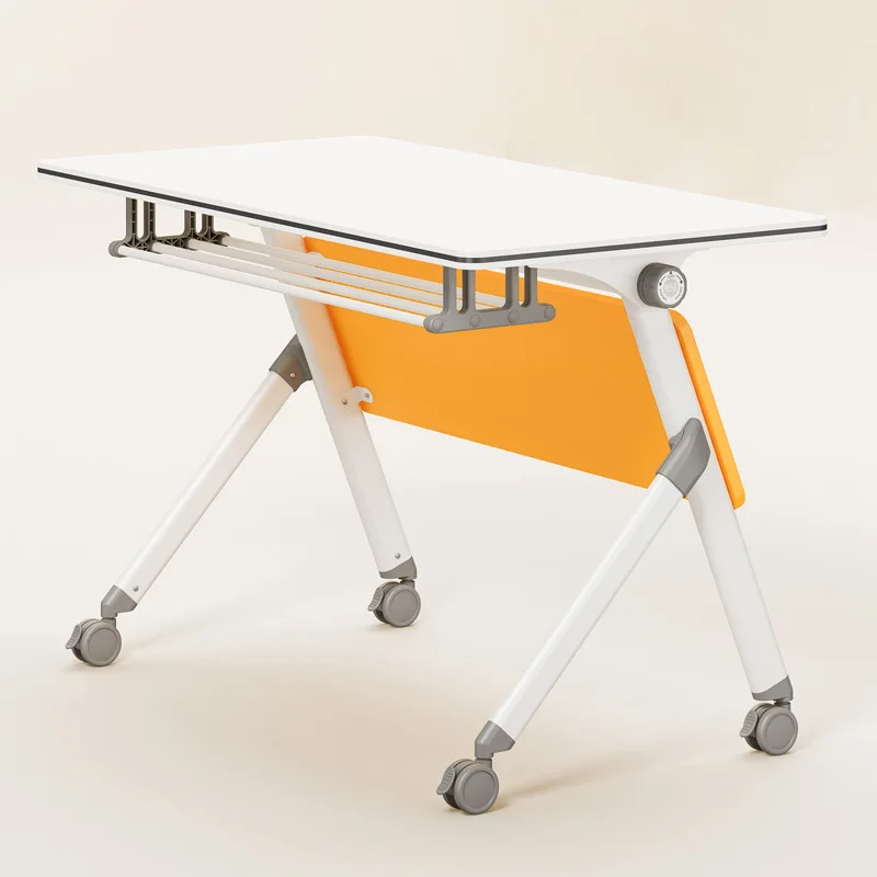 Modern Simple Wood Top Steel Frame Rectangle Training Room Conference Desk Folding School Training Table With Wheels Foldable
Modern Simple Wood Top Steel Frame Rectangle Training Room Conference Desk Folding School Training Table With Wheels Foldable