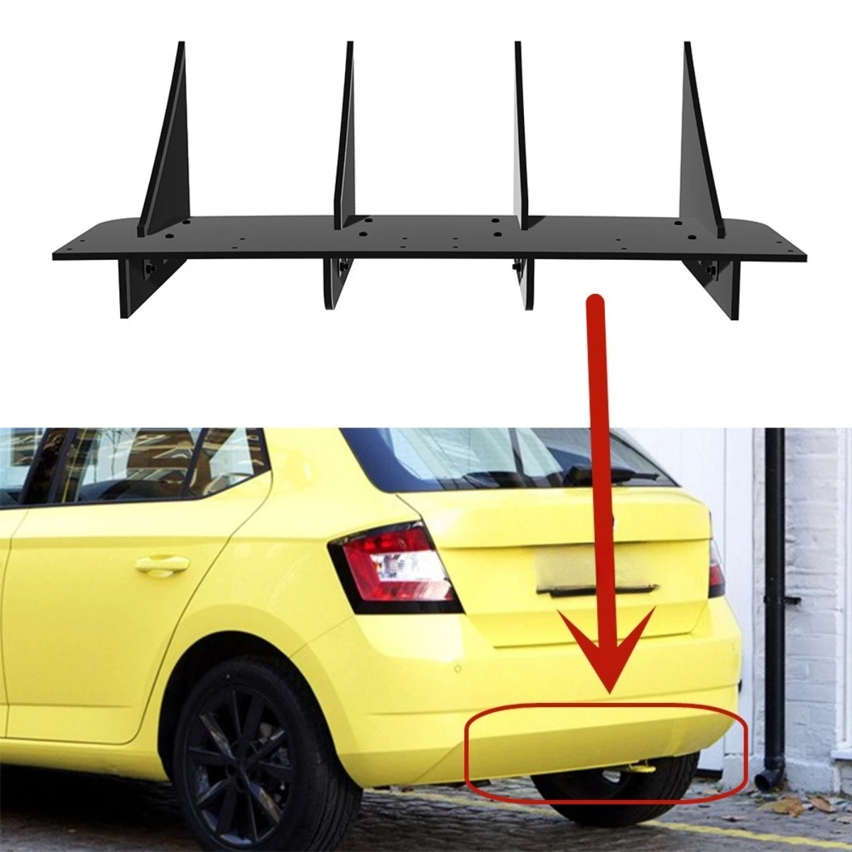 For Skoda Fabia 2014-2017 Car Rear Bumper Spoiler Lip Diffuser Modification Part Bumper Guard Protector Cover Car Accessories
For Skoda Fabia 2014-2017 Car Rear Bumper Spoiler Lip Diffuser Modification Part Bumper Guard Protector Cover Car Accessories