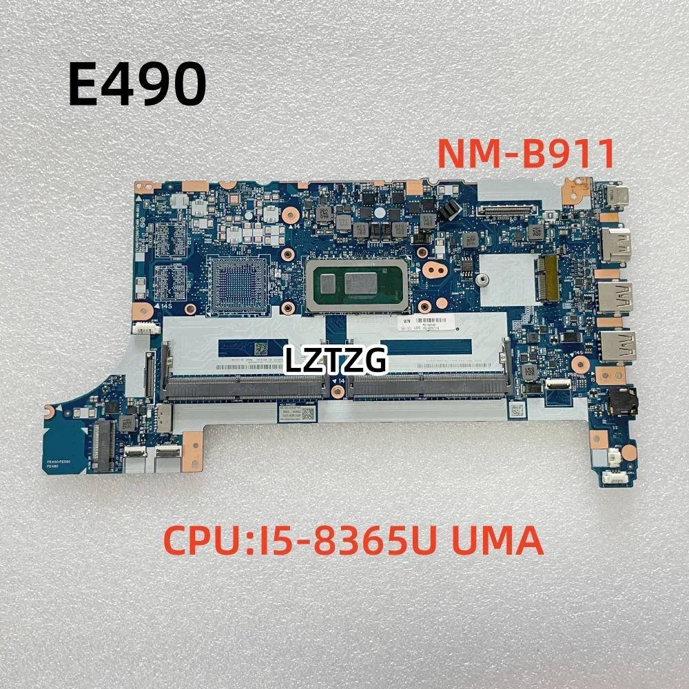 NM-B911 для Lenovo ThinkPad E490 E590, материнская плата для ноутбука, процессор I5-8365U UMA FRU 5B20S72198
NM-B911 для Lenovo ThinkPad E490 E590, материнская плата для ноутбука, процессор I5-8365U UMA FRU 5B20S72198
