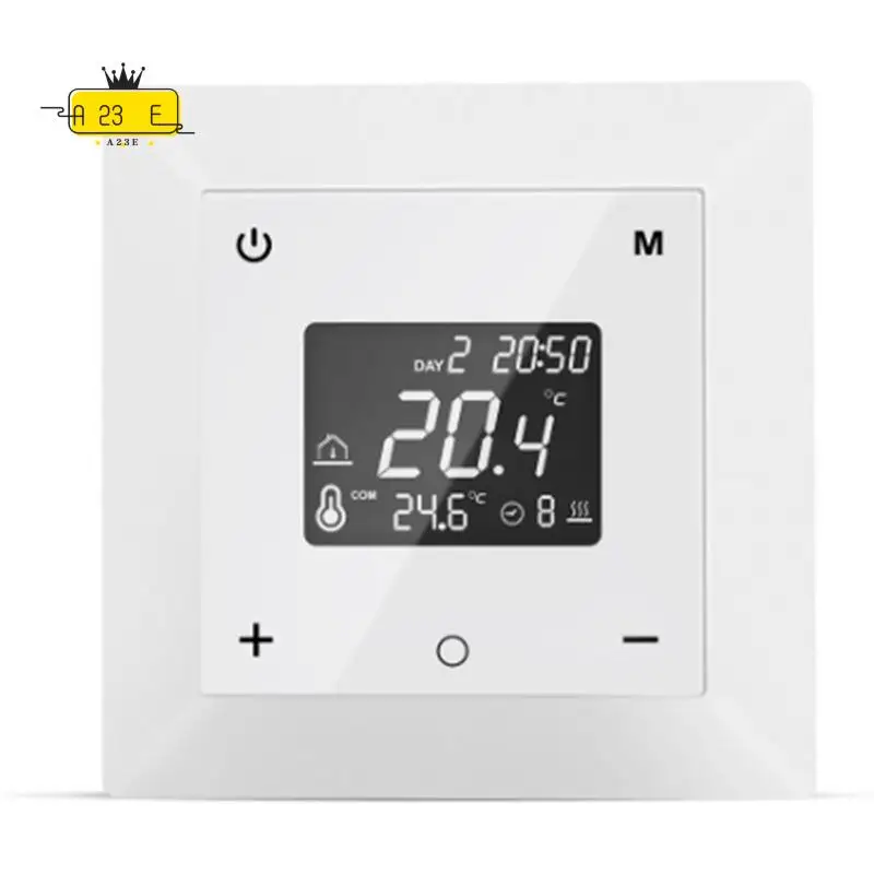 A23E-Smart Tuya WIFI Temperature Controller LED Screen AC 220V 16A For Electric Underfloor Heating Thermostat
A23E-Smart Tuya WIFI Temperature Controller LED Screen AC 220V 16A For Electric Underfloor Heating Thermostat