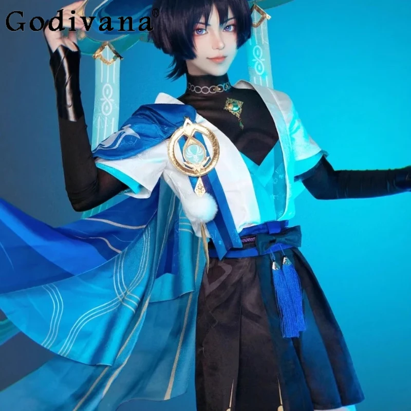Women Fatui Scaramouche Balladeer Set Genshin Impact Wanderer Cosplay Costume Suits Girls Uniform Anime Halloween Costumes
Women Fatui Scaramouche Balladeer Set Genshin Impact Wanderer Cosplay Costume Suits Girls Uniform Anime Halloween Costumes