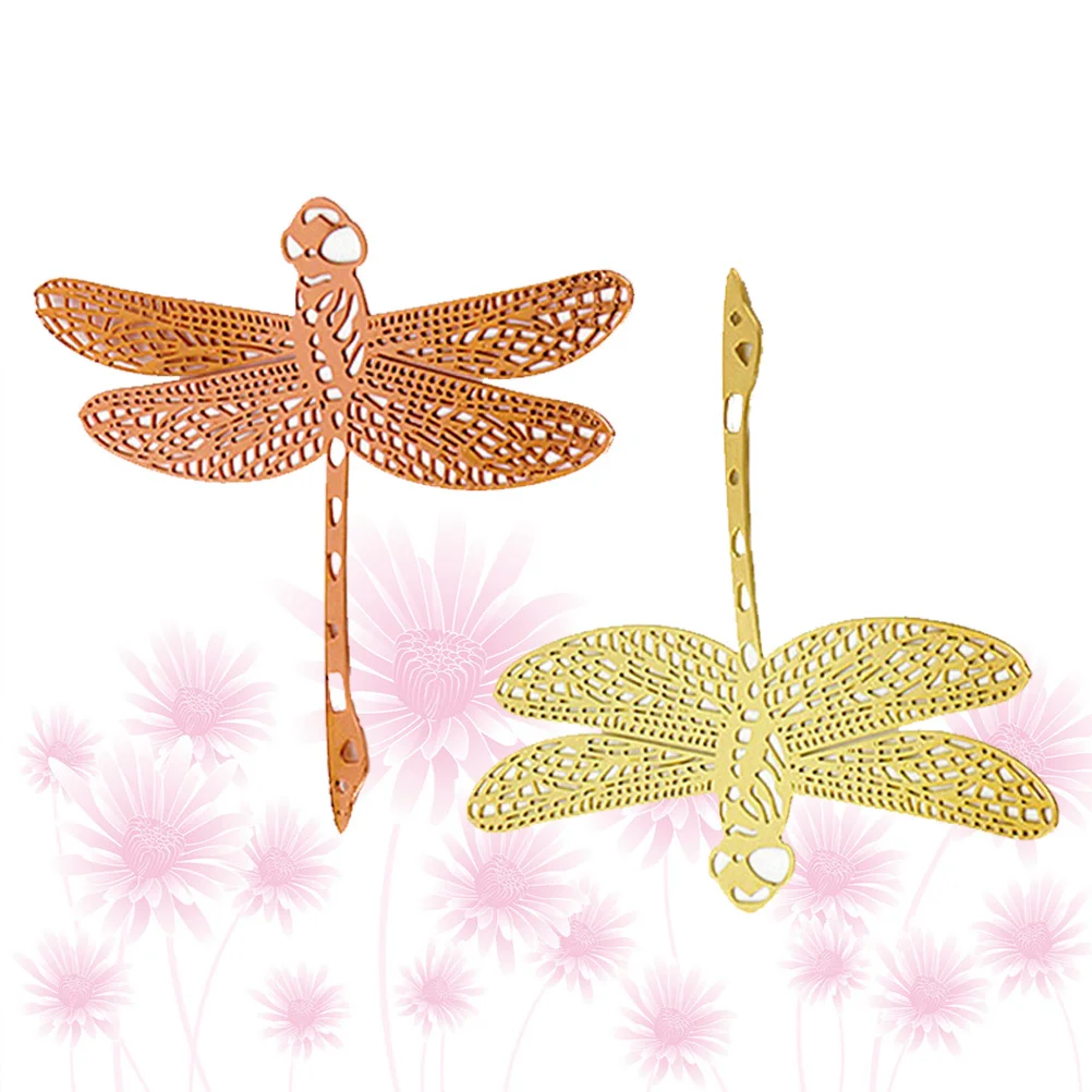 2Pcs Golden Stainless Steel Dragonfly Shape Bookmark Hollow Leaf Vein Clip Metal Page Marker Creative Gift for Readers
2Pcs Golden Stainless Steel Dragonfly Shape Bookmark Hollow Leaf Vein Clip Metal Page Marker Creative Gift for Readers