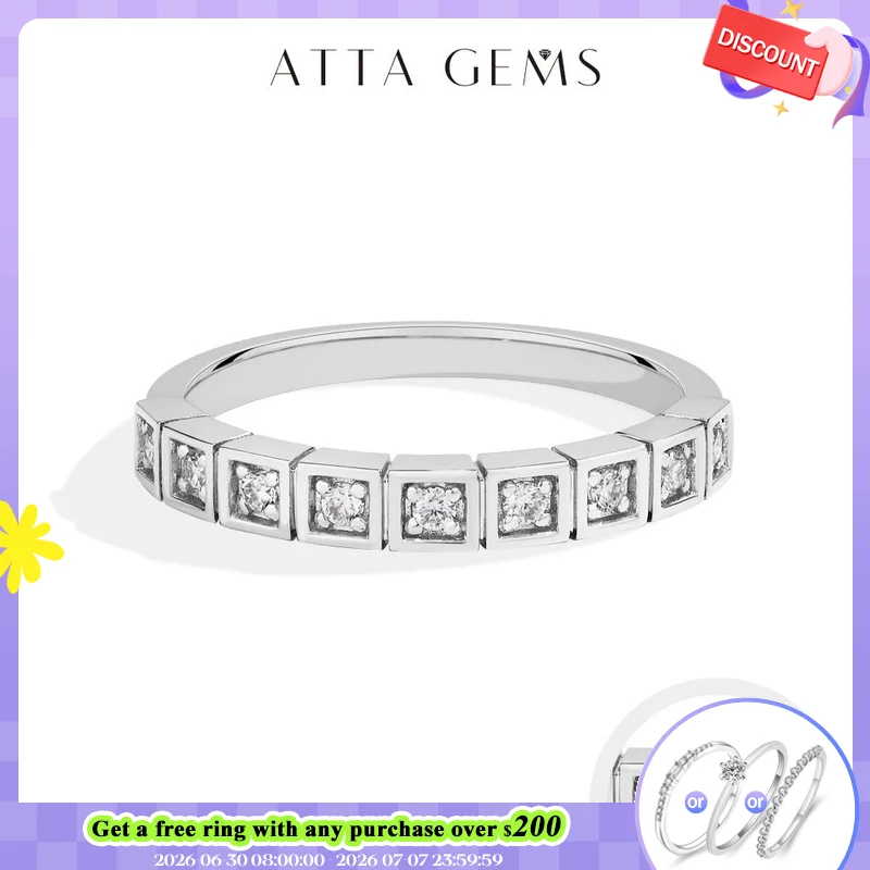 ATTAGEMS Simple Moissanite Ring D VVS1 S925 Sterling Silver 18K Gold Plated For Women Girls Stackable Rings Party Gifts Jewelry
ATTAGEMS Simple Moissanite Ring D VVS1 S925 Sterling Silver 18K Gold Plated For Women Girls Stackable Rings Party Gifts Jewelry