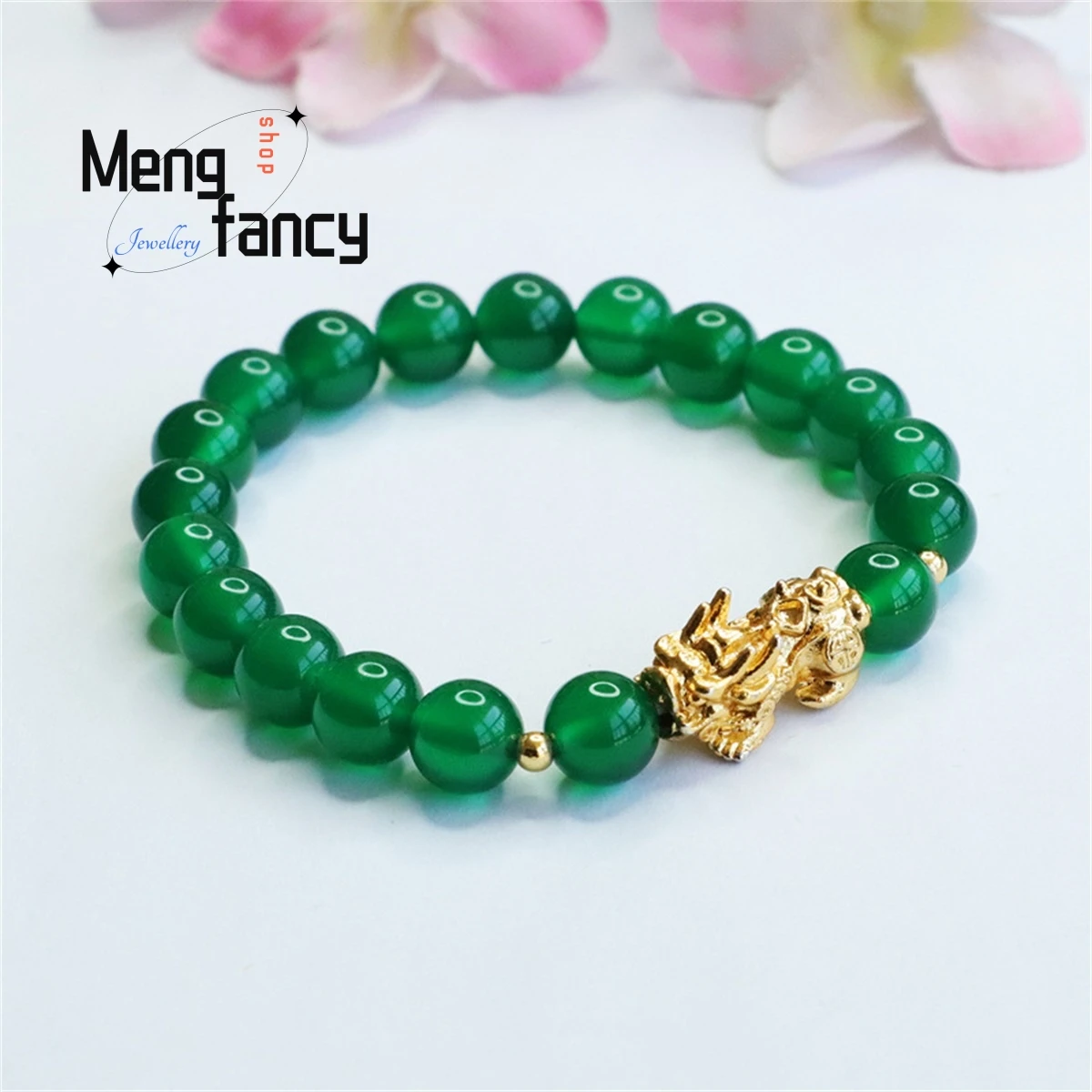 Natural Green Chalcedony Agate Pixiu Bead Bracelet Simple Generous Retro Personality Fashion Luxury Men Women Fine Jewelry Gift
Natural Green Chalcedony Agate Pixiu Bead Bracelet Simple Generous Retro Personality Fashion Luxury Men Women Fine Jewelry Gift