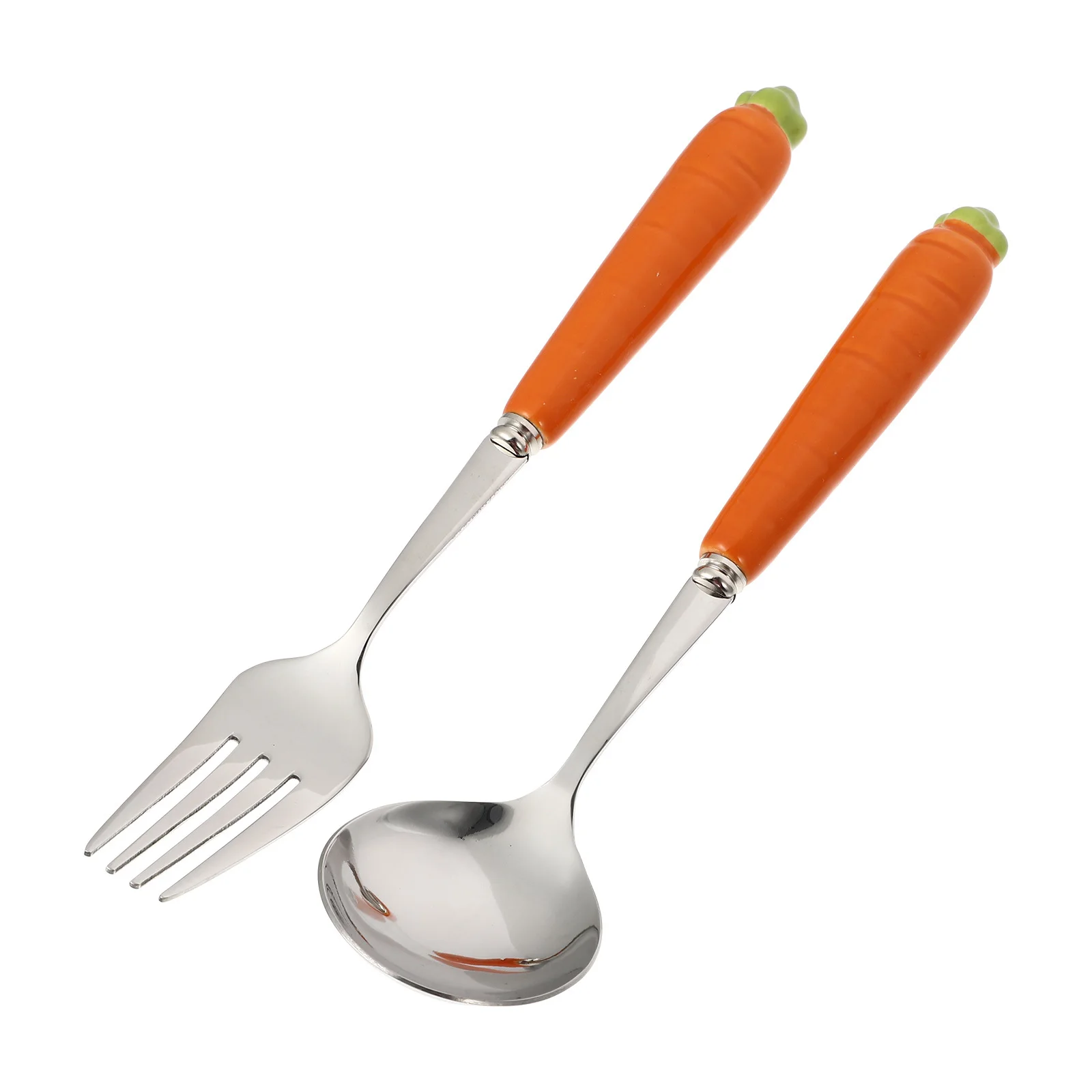 2Pcs Baby Kids Carrot Cutlery Set Stainless Steel Spoon Fork Children's Tableware Portable Infant Eating Training Kit
2Pcs Baby Kids Carrot Cutlery Set Stainless Steel Spoon Fork Children's Tableware Portable Infant Eating Training Kit