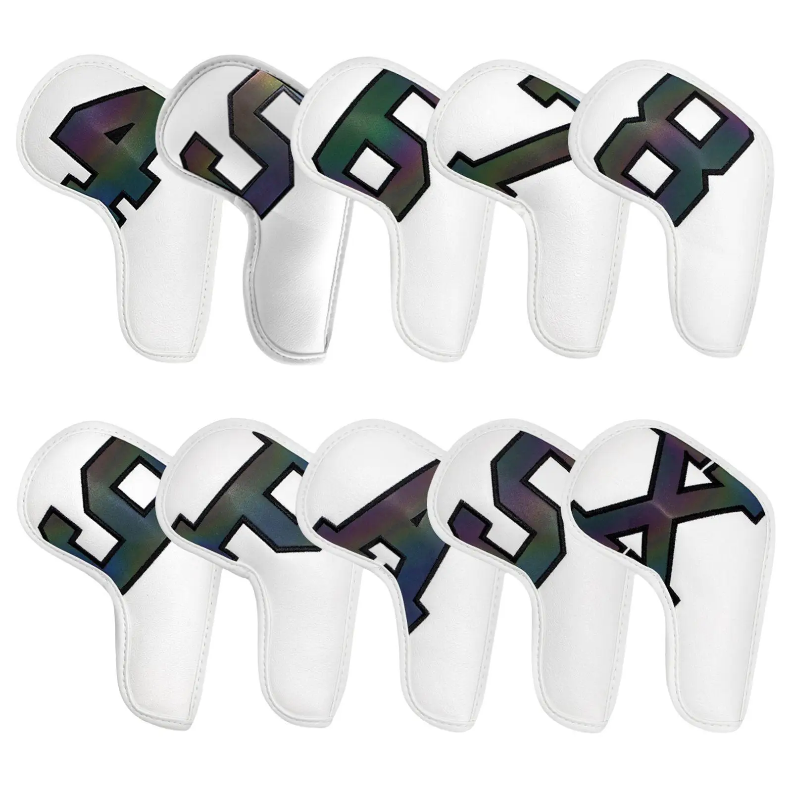 10Pcs Golf Iron Head Covers Lightweight Fashion for Sports Gift
10Pcs Golf Iron Head Covers Lightweight Fashion for Sports Gift