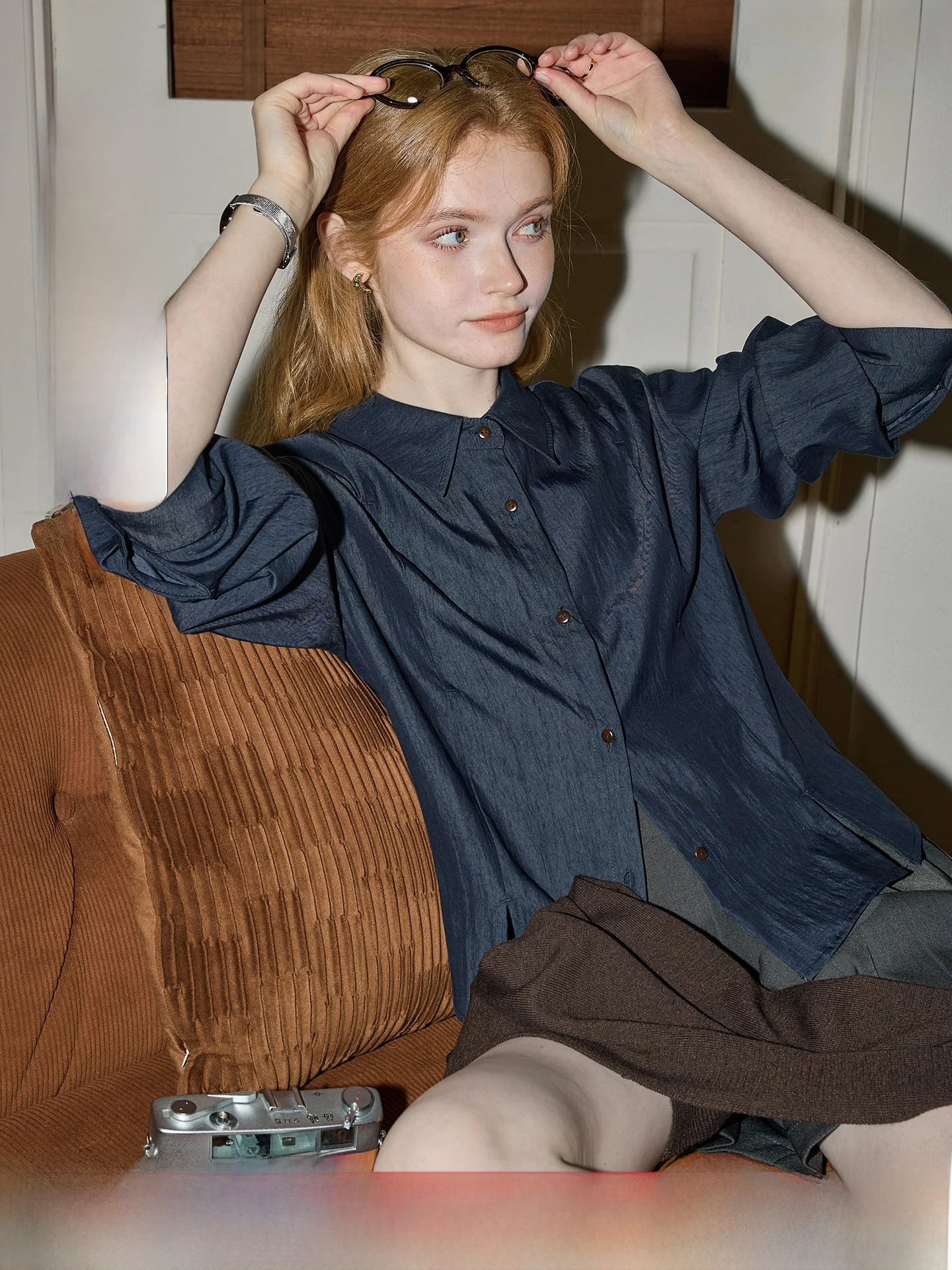 KUHNMARVIN Commuter Style Long Sleeve Knitted Shirt Women's Fashion Royal Blue Top Casual Breathable Polyester Fabric
KUHNMARVIN Commuter Style Long Sleeve Knitted Shirt Women's Fashion Royal Blue Top Casual Breathable Polyester Fabric