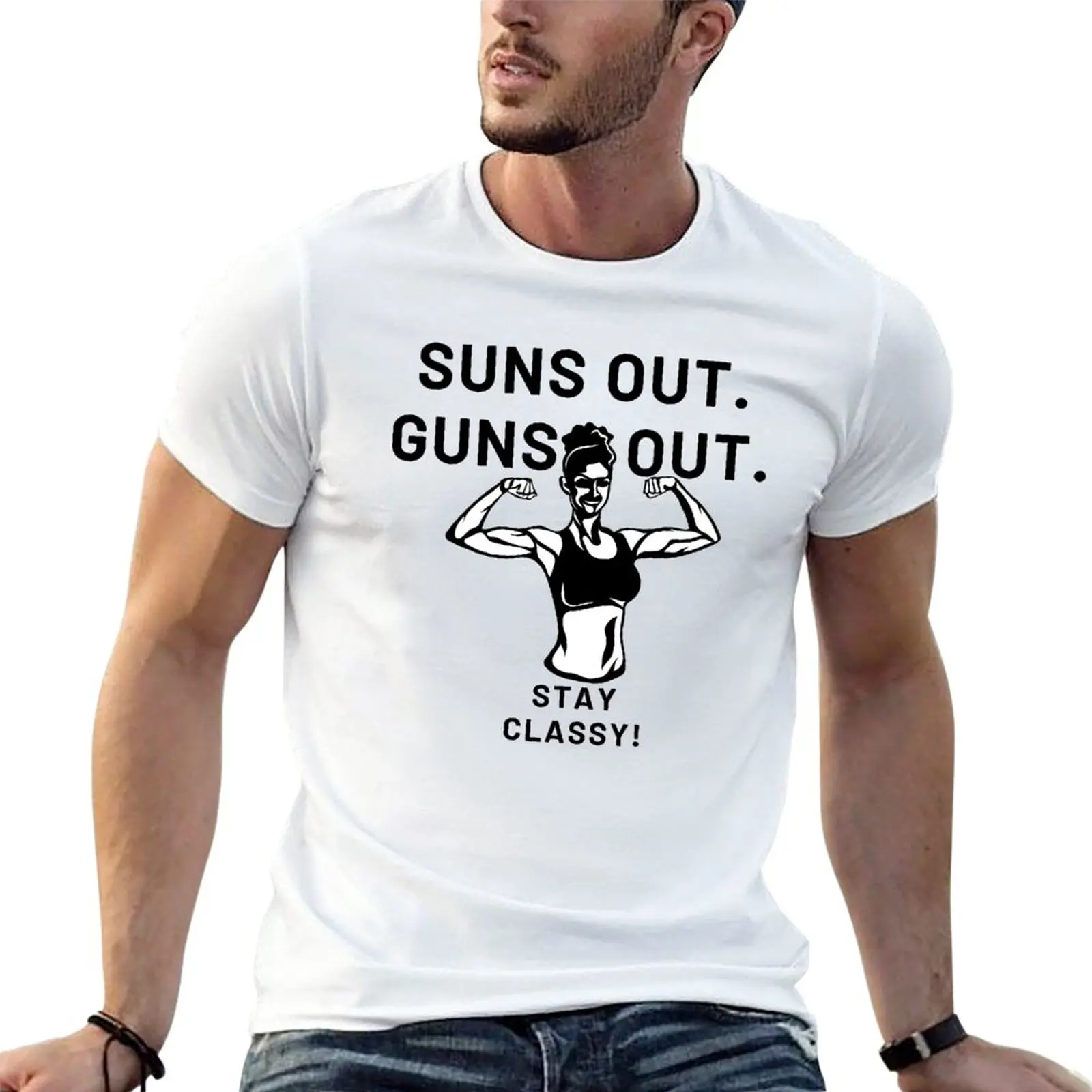 Sun's Out Guns Out T-Shirt T-shirt short vintage clothes Blouse plus size t shirts men graphic t shirts
Sun's Out Guns Out T-Shirt T-shirt short vintage clothes Blouse plus size t shirts men graphic t shirts