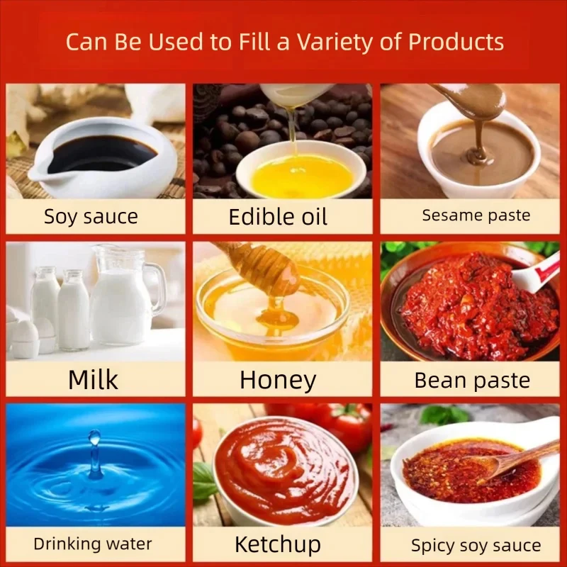 Semi Automatic Liquid Filling Machine Tomato Sauce/mayonnaise/jam/chili Sauce/honey Filling Machine
Semi Automatic Liquid Filling Machine Tomato Sauce/mayonnaise/jam/chili Sauce/honey Filling Machine