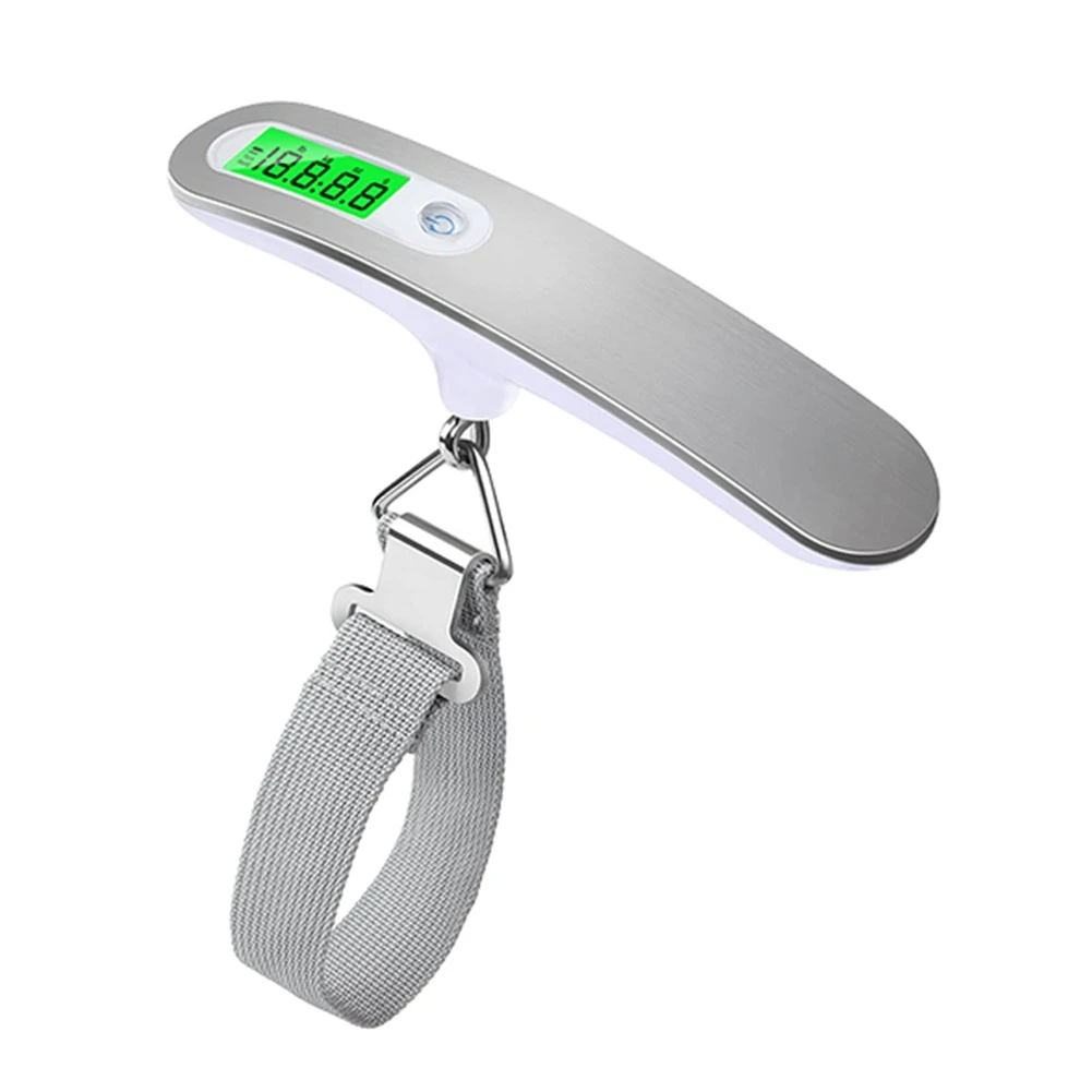 LCD Digital Hanging Scale Luggage Suitcase Baggage Weight Scales with Belt for Electronic Weight Tool 50Kg/110Lb, Silver
LCD Digital Hanging Scale Luggage Suitcase Baggage Weight Scales with Belt for Electronic Weight Tool 50Kg/110Lb, Silver