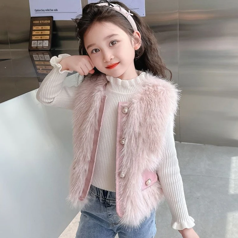Girls' Winter Coat 2025 Autumn Korean Style Thickened Faux Rabbit Fur Jacket Kids Fashion Outerwear
Girls' Winter Coat 2025 Autumn Korean Style Thickened Faux Rabbit Fur Jacket Kids Fashion Outerwear