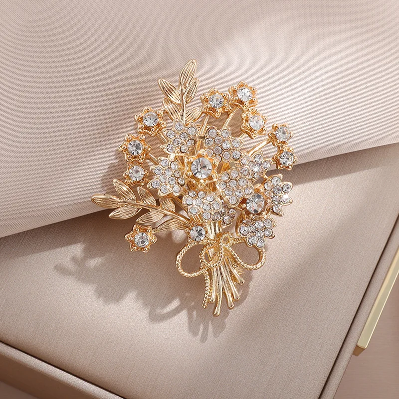 Vintage Luxury Lucky Rhinestone Flower Brooches For Women Elegant Crystal Bouquet Brooch Pin Wedding Banquet Jewelry Lady Gifts
Vintage Luxury Lucky Rhinestone Flower Brooches For Women Elegant Crystal Bouquet Brooch Pin Wedding Banquet Jewelry Lady Gifts
