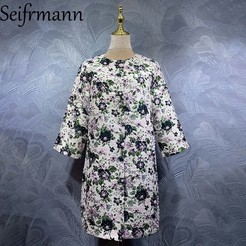 Seifrmann 2026 Summer Women's clothing New Fashionable Round Neck Long Sleeve Nail Bead Jacquard Long Coat
Seifrmann 2026 Summer Women's clothing New Fashionable Round Neck Long Sleeve Nail Bead Jacquard Long Coat