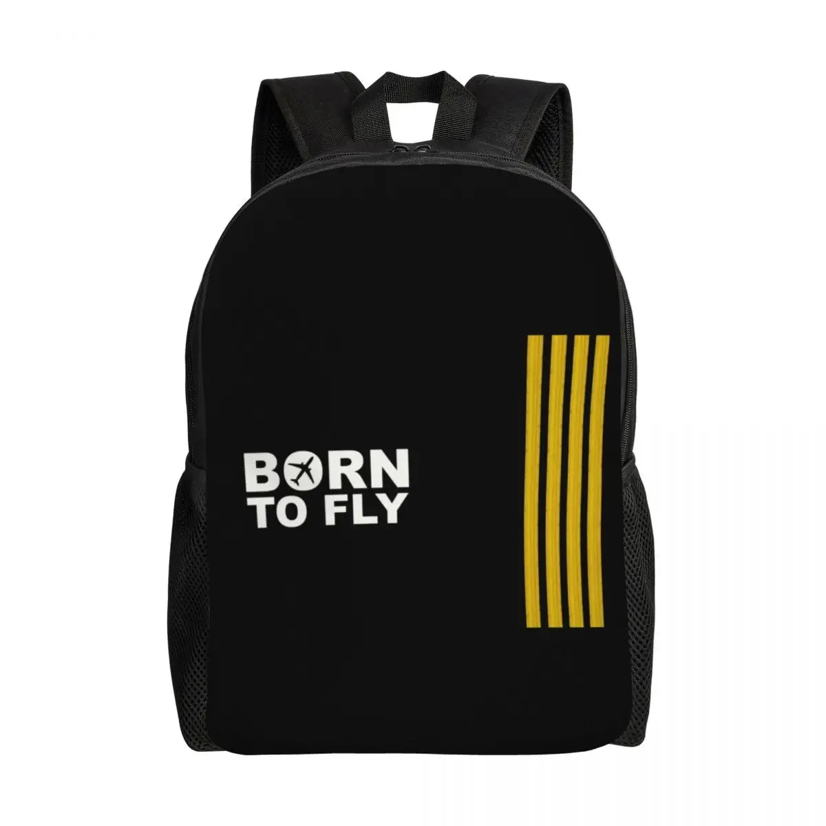 Индивидуальный рюкзак Born To Fly Captain Stripes для женщин и мужчин, модная сумка для книг для школы, колледжа, пилота, воздушных истребителей, сумки
Индивидуальный рюкзак Born To Fly Captain Stripes для женщин и мужчин, модная сумка для книг для школы, колледжа, пилота, воздушных истребителей, сумки