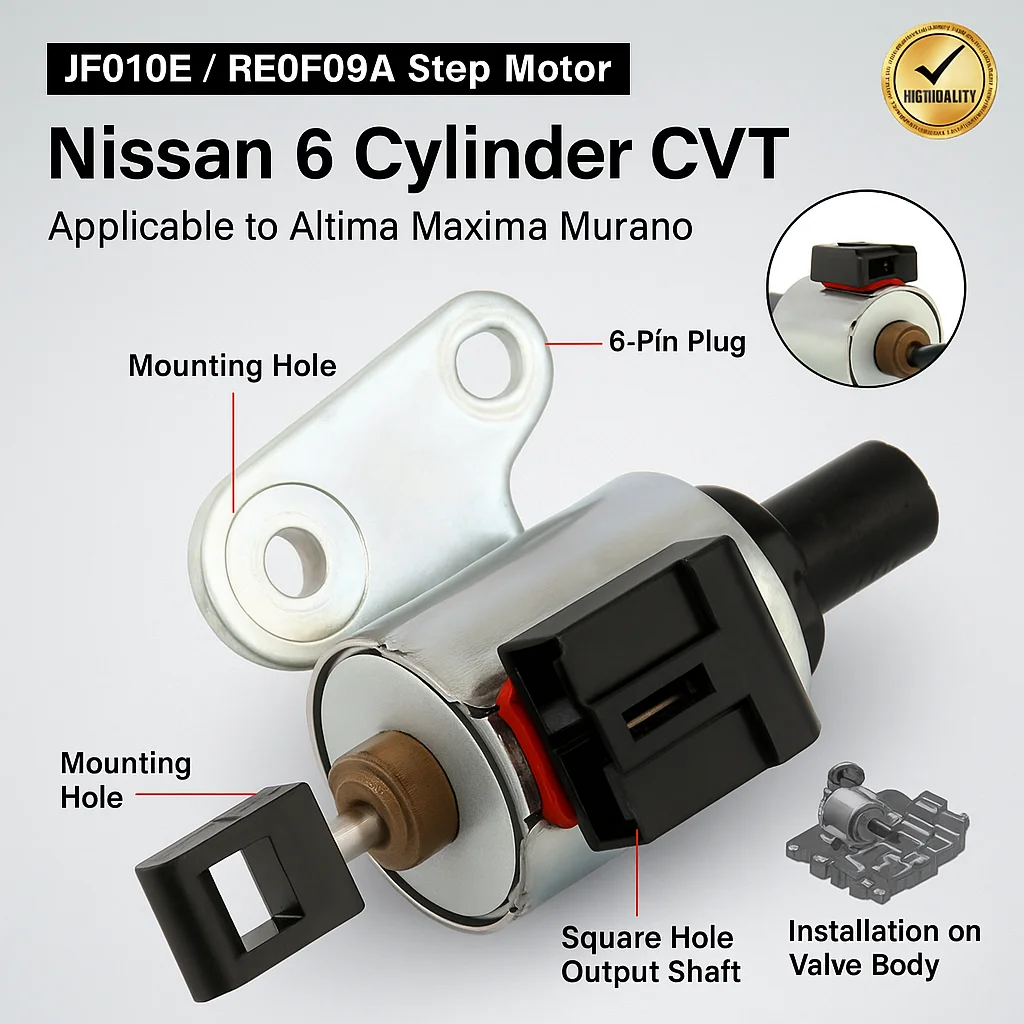 CVT Stepper Motor For Nissan Altima Maxima Murano Versa JF010E RE0F09A Transmission Control High Quality Replacement Parts
CVT Stepper Motor For Nissan Altima Maxima Murano Versa JF010E RE0F09A Transmission Control High Quality Replacement Parts