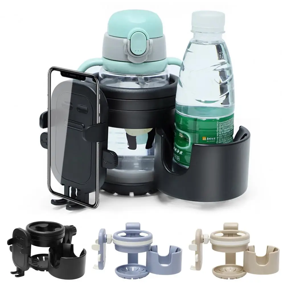 3 in 1 Stroller Cup Holder with Phone Mount Rotatable Drink Holder Non Slip Removable Stroller Cup Holder for Parents
3 in 1 Stroller Cup Holder with Phone Mount Rotatable Drink Holder Non Slip Removable Stroller Cup Holder for Parents