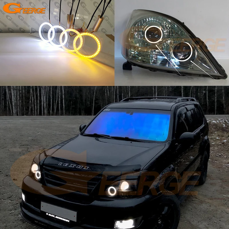 For Lexus GX 470 GX470 J120 2003 - 2006 2007 2008 2009 Ultra Bright A/W Switchback DRL Turn Signal Led Angel Eyes Kit Halo Rings
For Lexus GX 470 GX470 J120 2003 - 2006 2007 2008 2009 Ultra Bright A/W Switchback DRL Turn Signal Led Angel Eyes Kit Halo Rings