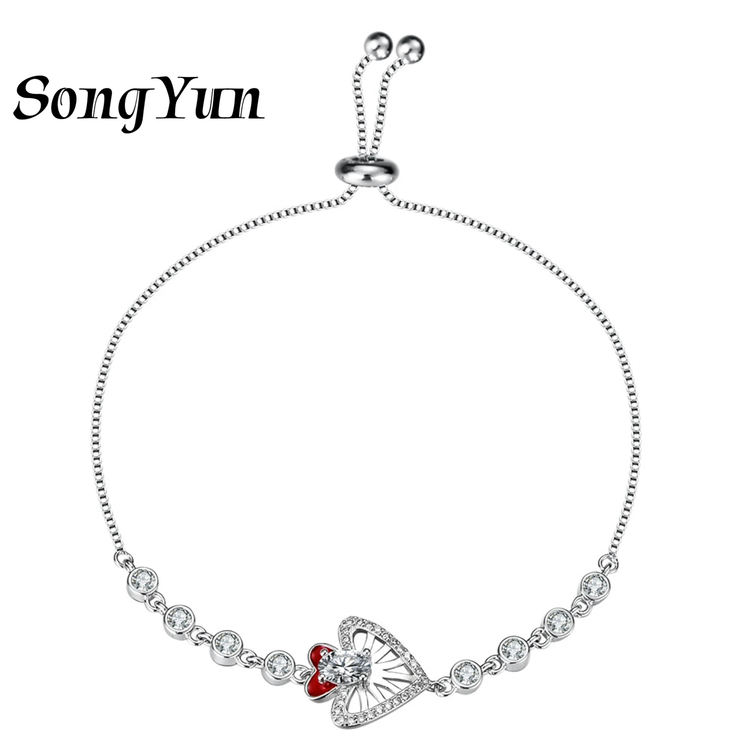 SY Luxury Jewelry S925 Sterling Silver Bracelet Female Original Niche Design Feeling Love Shaped Drop Glue Hand Jewelry
SY Luxury Jewelry S925 Sterling Silver Bracelet Female Original Niche Design Feeling Love Shaped Drop Glue Hand Jewelry