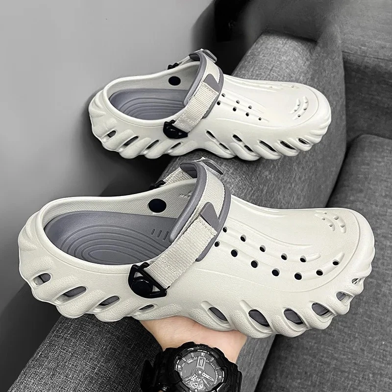 Fashion men's Outdoor Sandals Thick Bottom Anti-Slip Hole Water Sports Driving Beach Casual Slippers Slip-On EVA Comfort shoes
Fashion men's Outdoor Sandals Thick Bottom Anti-Slip Hole Water Sports Driving Beach Casual Slippers Slip-On EVA Comfort shoes