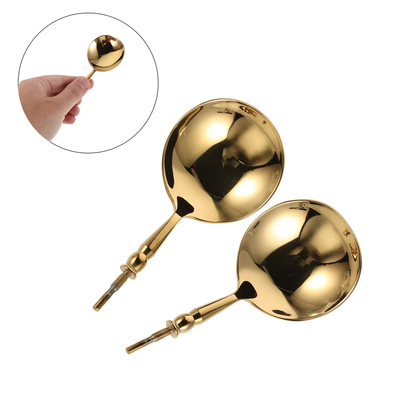 2Pcs Stainless Steel Round Spoon Heads Replacement Detachable Cooking Ladle Attachment Kitchen Utensil Scoop Head Part
2Pcs Stainless Steel Round Spoon Heads Replacement Detachable Cooking Ladle Attachment Kitchen Utensil Scoop Head Part