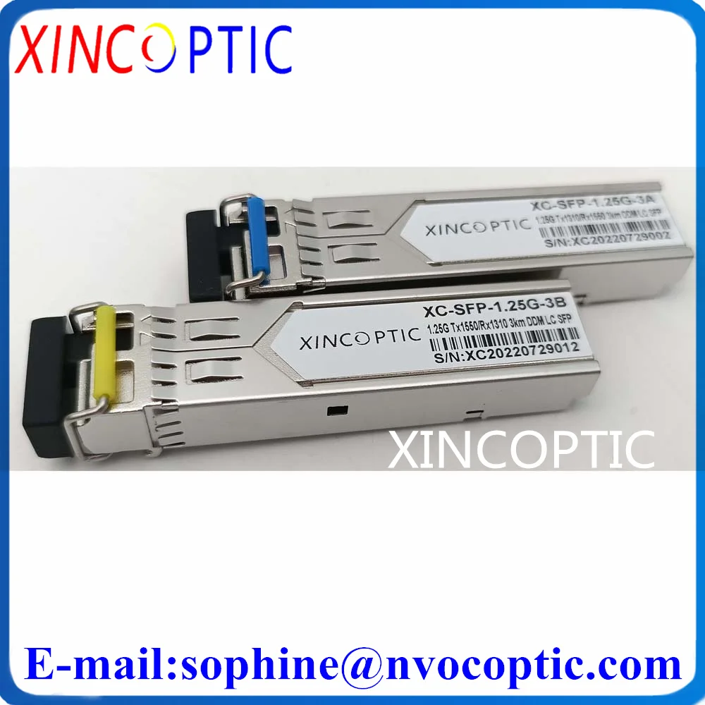 1.25G SM 3KM Mini Gbic WDM BIDI Single Mode Simplex 1310/1550nm LC/SC Connector SFP Module Compatible Cisco/Mikrotik Switch
1.25G SM 3KM Mini Gbic WDM BIDI Single Mode Simplex 1310/1550nm LC/SC Connector SFP Module Compatible Cisco/Mikrotik Switch