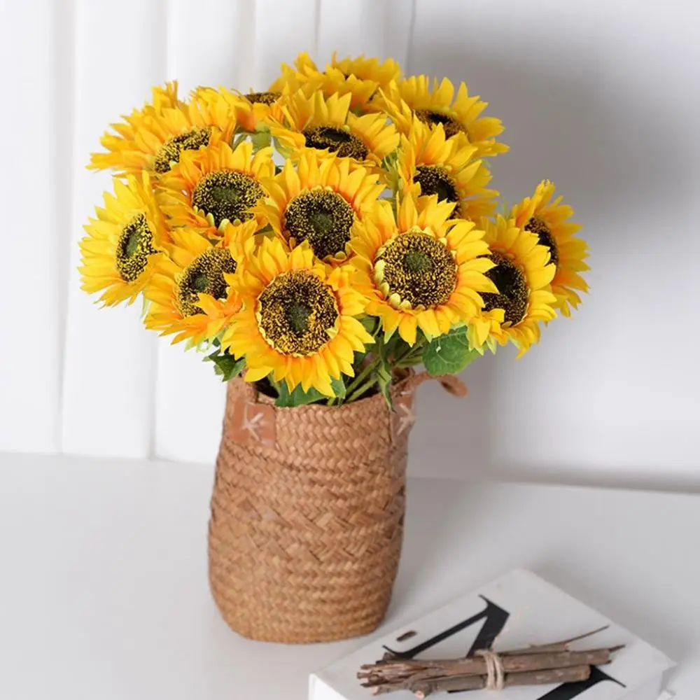 Yellow 20 in Home Layout Silk Flower Creative Bride Gifts Flower DIY Sunflower Bouquet Wedding Decor Artificial Sunflower
Yellow 20 in Home Layout Silk Flower Creative Bride Gifts Flower DIY Sunflower Bouquet Wedding Decor Artificial Sunflower