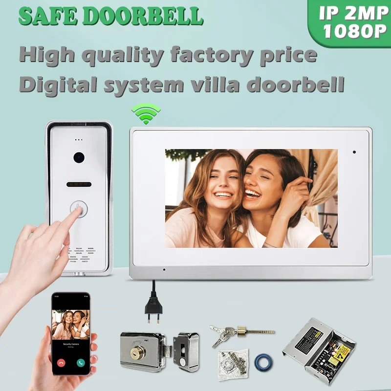Factory Price Smart Home Intercom Doorbell System Multi Function TCP/IP Wired Tuya Wifi App Video Automatic Doorman Phone
Factory Price Smart Home Intercom Doorbell System Multi Function TCP/IP Wired Tuya Wifi App Video Automatic Doorman Phone