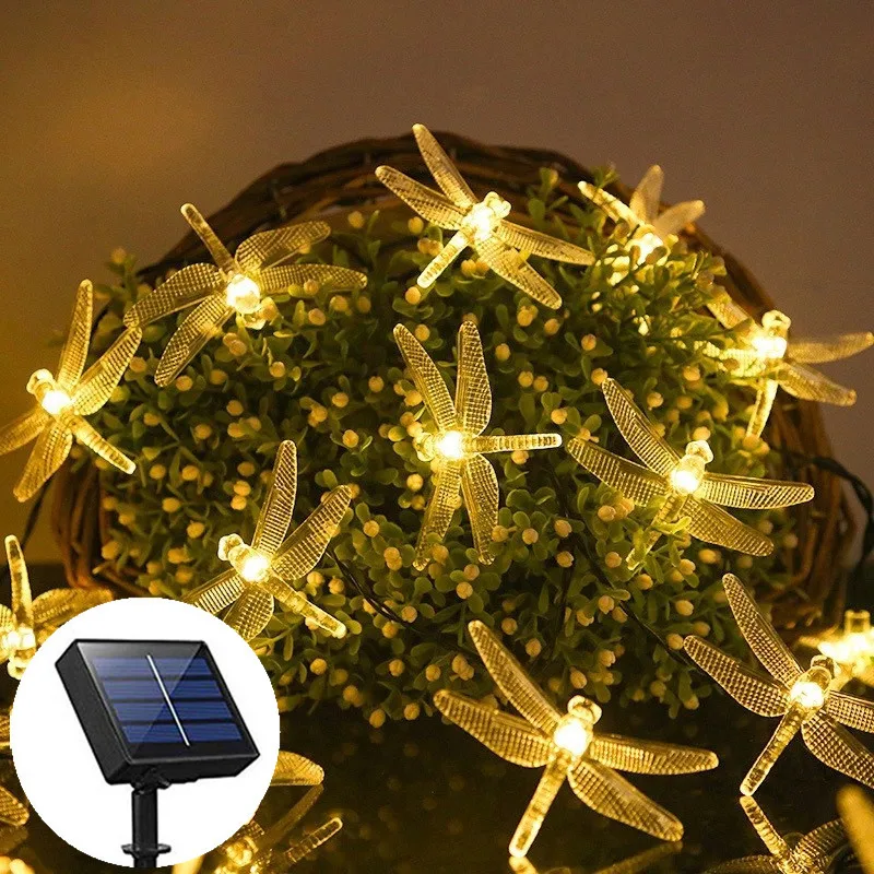 8 Modes Solar Dragonfly String Lights 5M Garden LED Light Wedding Tree Xmas Halloween Decoration Fairy Lights Christmas Lights
8 Modes Solar Dragonfly String Lights 5M Garden LED Light Wedding Tree Xmas Halloween Decoration Fairy Lights Christmas Lights