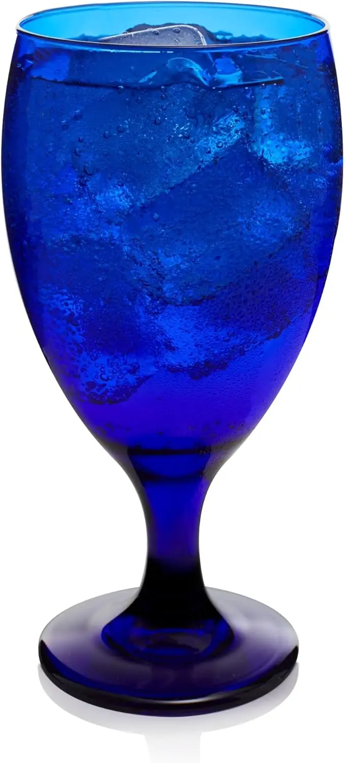 Cobalt Blue Iced Tea Glasses Set of 12, Dishwasher Safe Stemmed Goblets for Parties and Everyday Use
Cobalt Blue Iced Tea Glasses Set of 12, Dishwasher Safe Stemmed Goblets for Parties and Everyday Use