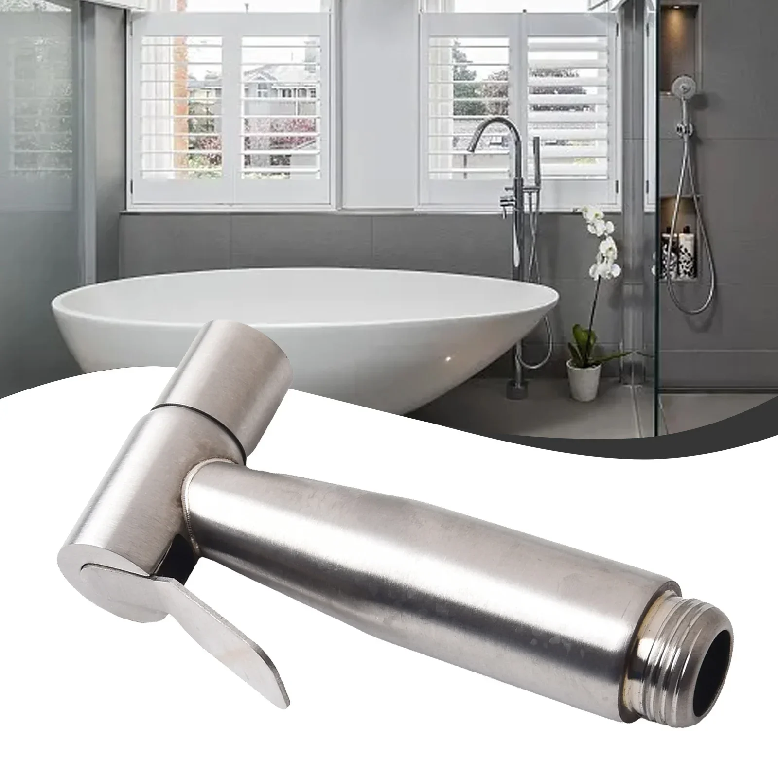 Stainless Steel Spray Nozzle Bidet Sprayer Bidet Sprayer 11.5x5.3cm Rust Proof Silver Stainless Steel For Bathroom
Stainless Steel Spray Nozzle Bidet Sprayer Bidet Sprayer 11.5x5.3cm Rust Proof Silver Stainless Steel For Bathroom