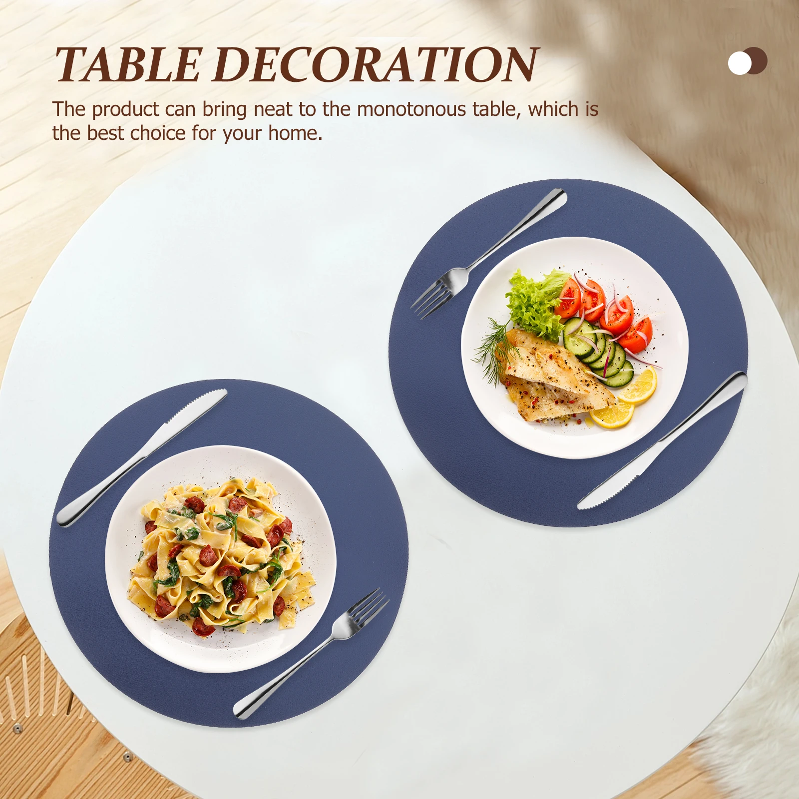 Pu Heat Resistant Placemat Waterproof Insulation Dish Anti-Scald Table Coaster Dining Mat Household Round Shape
Pu Heat Resistant Placemat Waterproof Insulation Dish Anti-Scald Table Coaster Dining Mat Household Round Shape