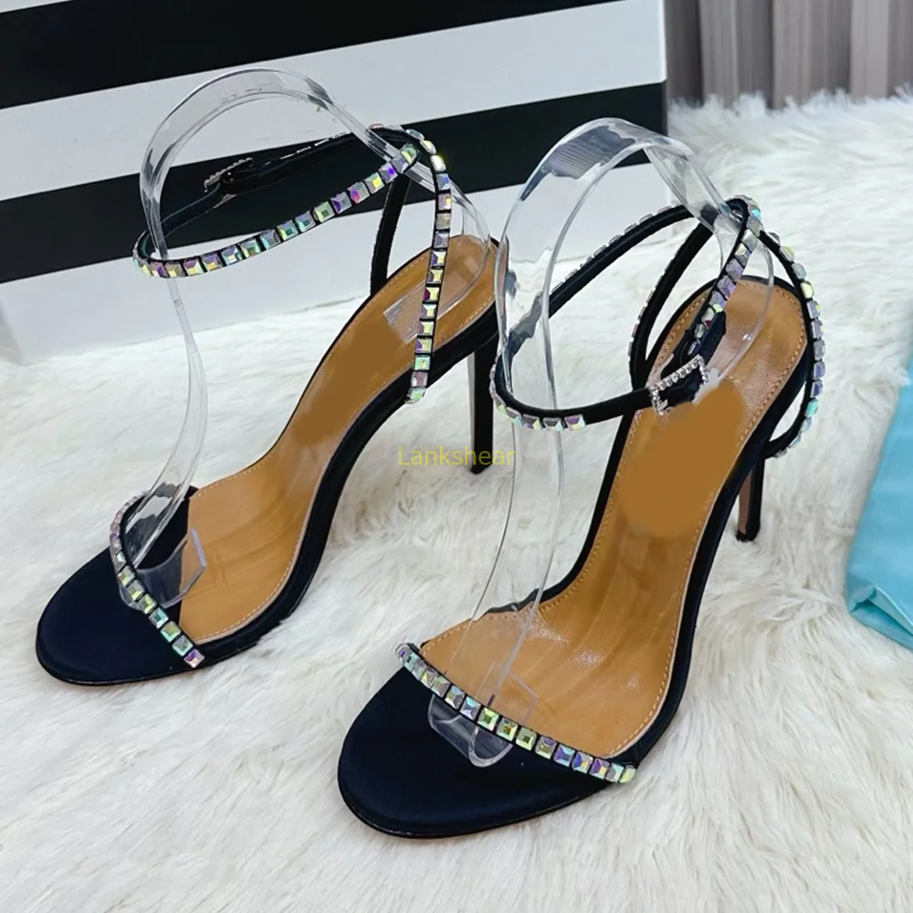Crystal One Word Belt Slingback Sandals Sexy Rouned Toe Thin Heel Buckle Strap New Arrivals Fashion Women Modern Shoes
Crystal One Word Belt Slingback Sandals Sexy Rouned Toe Thin Heel Buckle Strap New Arrivals Fashion Women Modern Shoes