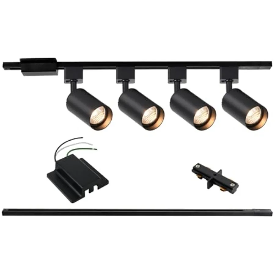 4-Light LED Track Lighting Kit with 3.3FT H Track Lighting Rails and Floating Canopy Connector GU10 Track Light Kit Modern Kitc
4-Light LED Track Lighting Kit with 3.3FT H Track Lighting Rails and Floating Canopy Connector GU10 Track Light Kit Modern Kitc