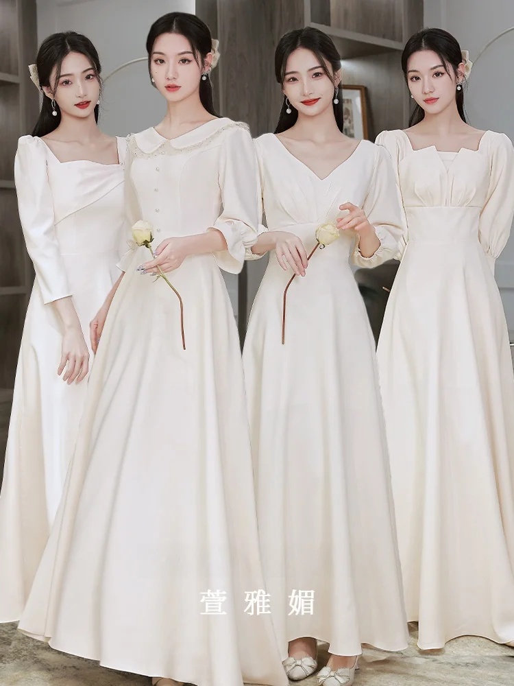 Champagne Color Long Sve Maids Dr 2026 New Autumn Winter High End Small up Maids Skirt Dr Daily Wear
Champagne Color Long Sve Maids Dr 2026 New Autumn Winter High End Small up Maids Skirt Dr Daily Wear