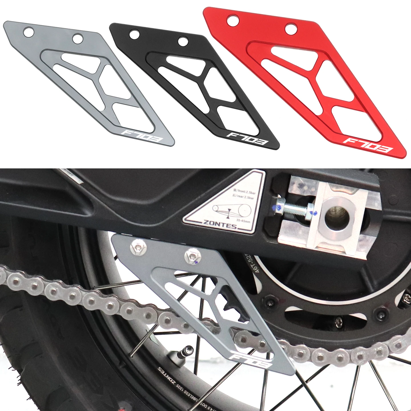 Motorcycle Accessories Chain protective cover Rear fork decorative cover for Zontes 703F ZT703F 703 F 2024 2025 2026
Motorcycle Accessories Chain protective cover Rear fork decorative cover for Zontes 703F ZT703F 703 F 2024 2025 2026
