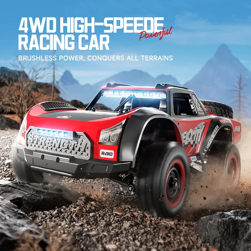 1:16 4WD RC Brushless Car High Speed 50KM/H Off-Road Climbing Car Drift Racing Truck With LED Lights Outdoor RC Toy Gifts
1:16 4WD RC Brushless Car High Speed 50KM/H Off-Road Climbing Car Drift Racing Truck With LED Lights Outdoor RC Toy Gifts
