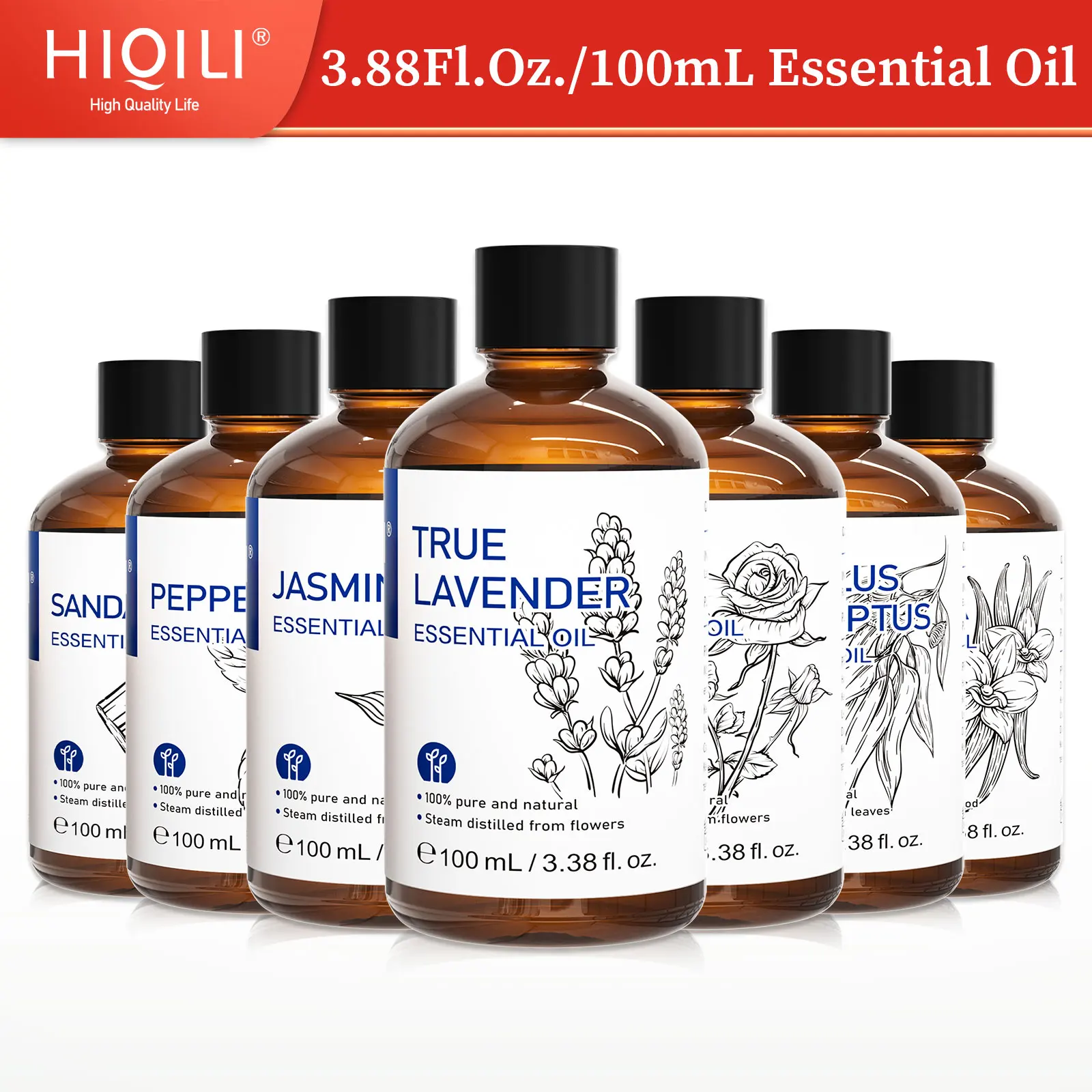 HIQILI 100% Natural,100mL Essential Oil Used for Candles&Soap Making, DIY Fragrance,Home Diffusers, Humidifiers, Birthday Gifts
HIQILI 100% Natural,100mL Essential Oil Used for Candles&Soap Making, DIY Fragrance,Home Diffusers, Humidifiers, Birthday Gifts