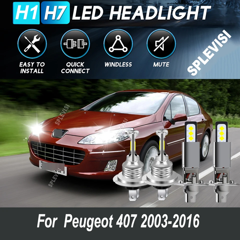 LED Headlight High Low Bulbs - no redundant wiring harness For Peugeot 407 2003 2004 2005 2006 2007 2008 2009 2010 201 2012-2016
LED Headlight High Low Bulbs - no redundant wiring harness For Peugeot 407 2003 2004 2005 2006 2007 2008 2009 2010 201 2012-2016