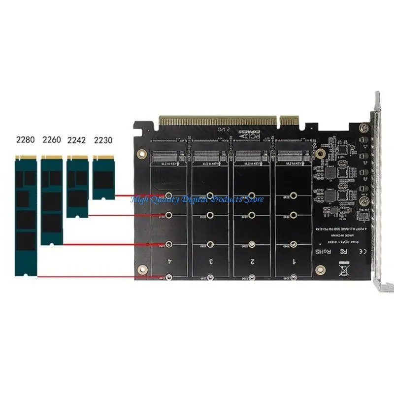 U2JE PCIe Bifurcation 4 NVMe for M.2 SSD to PCI-EX16 for RAID Array Adapter with Cool
U2JE PCIe Bifurcation 4 NVMe for M.2 SSD to PCI-EX16 for RAID Array Adapter with Cool