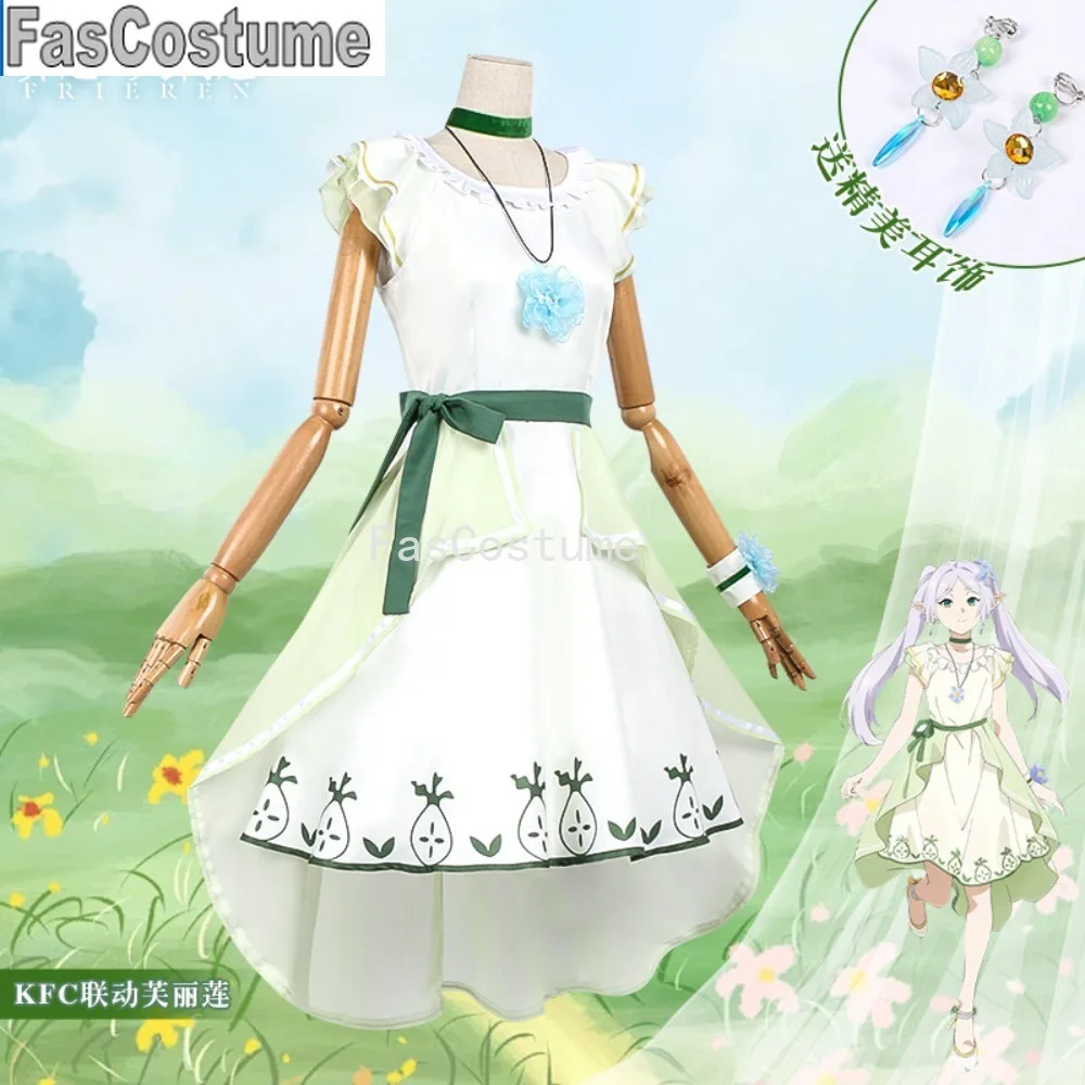 Frieren Beyond Journey's End Frieren Cosplay Women's White Dress Anime Game Party Set
Frieren Beyond Journey's End Frieren Cosplay Women's White Dress Anime Game Party Set